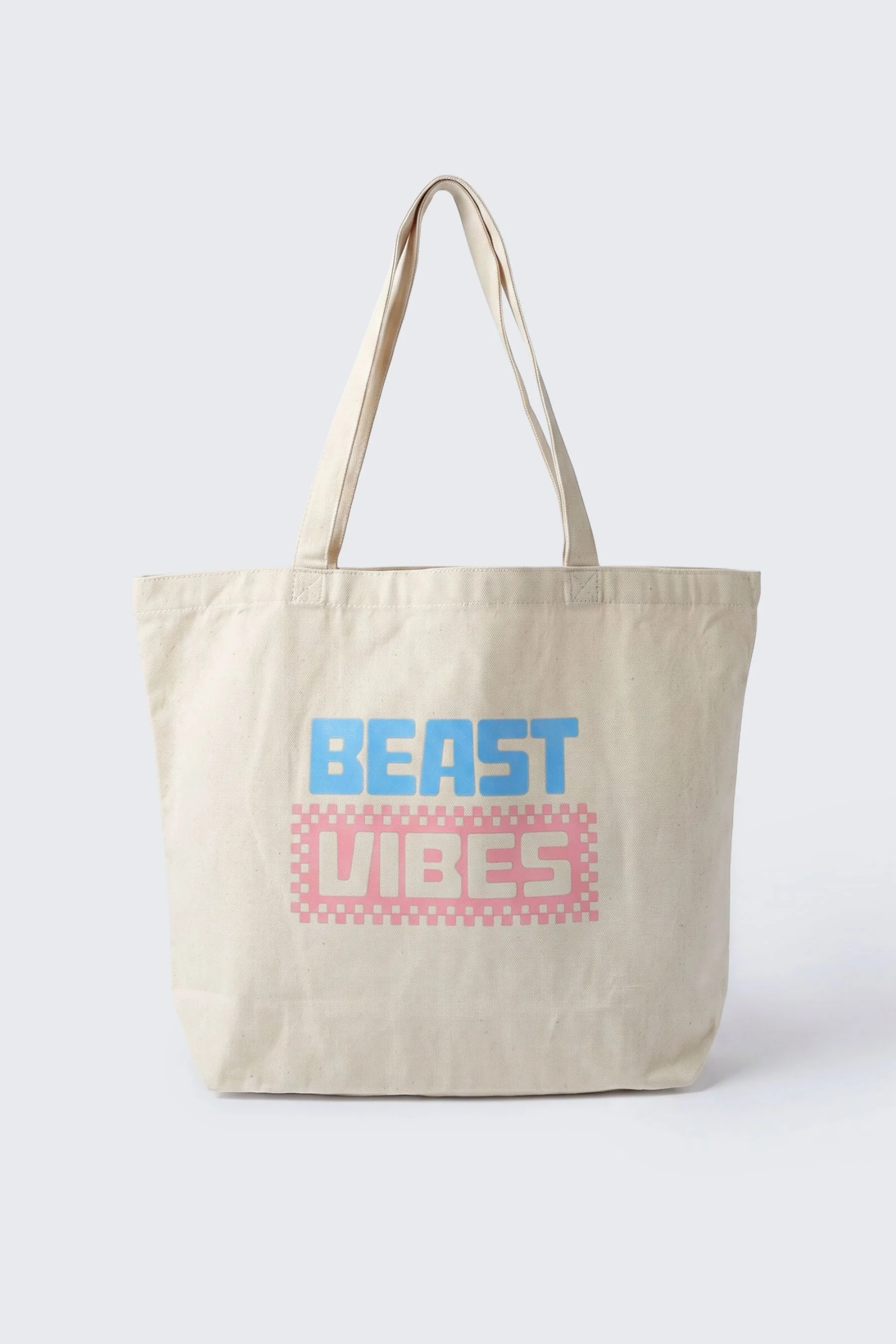 Beast Vibes Checkerboard Tote Bag