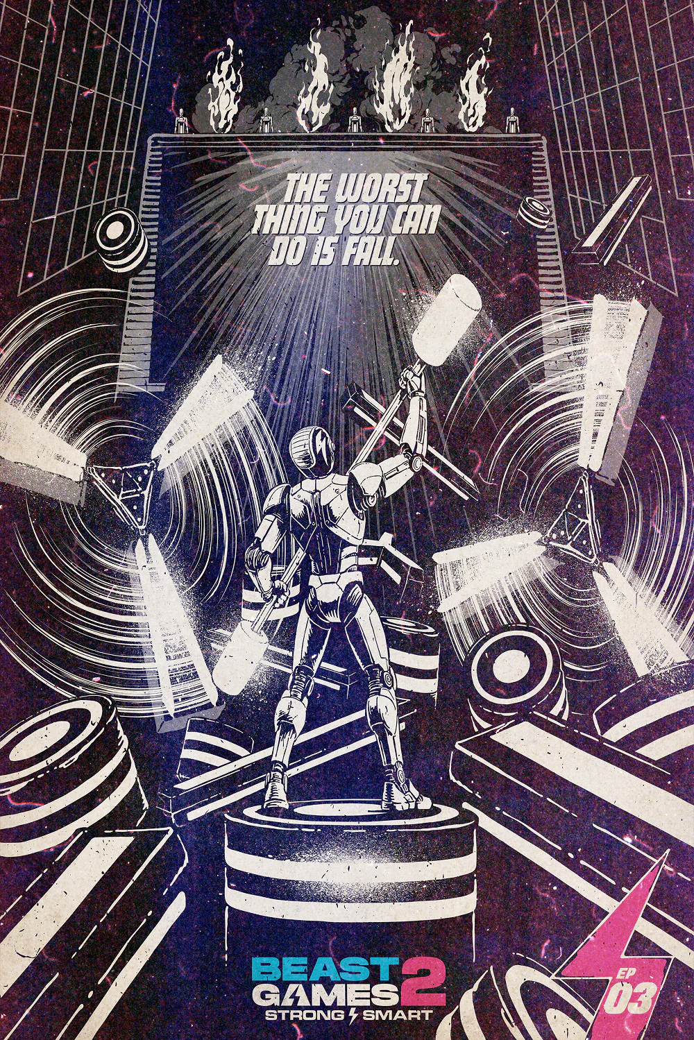 Beast Games Collectible Poster - Episode 3 - Black & White