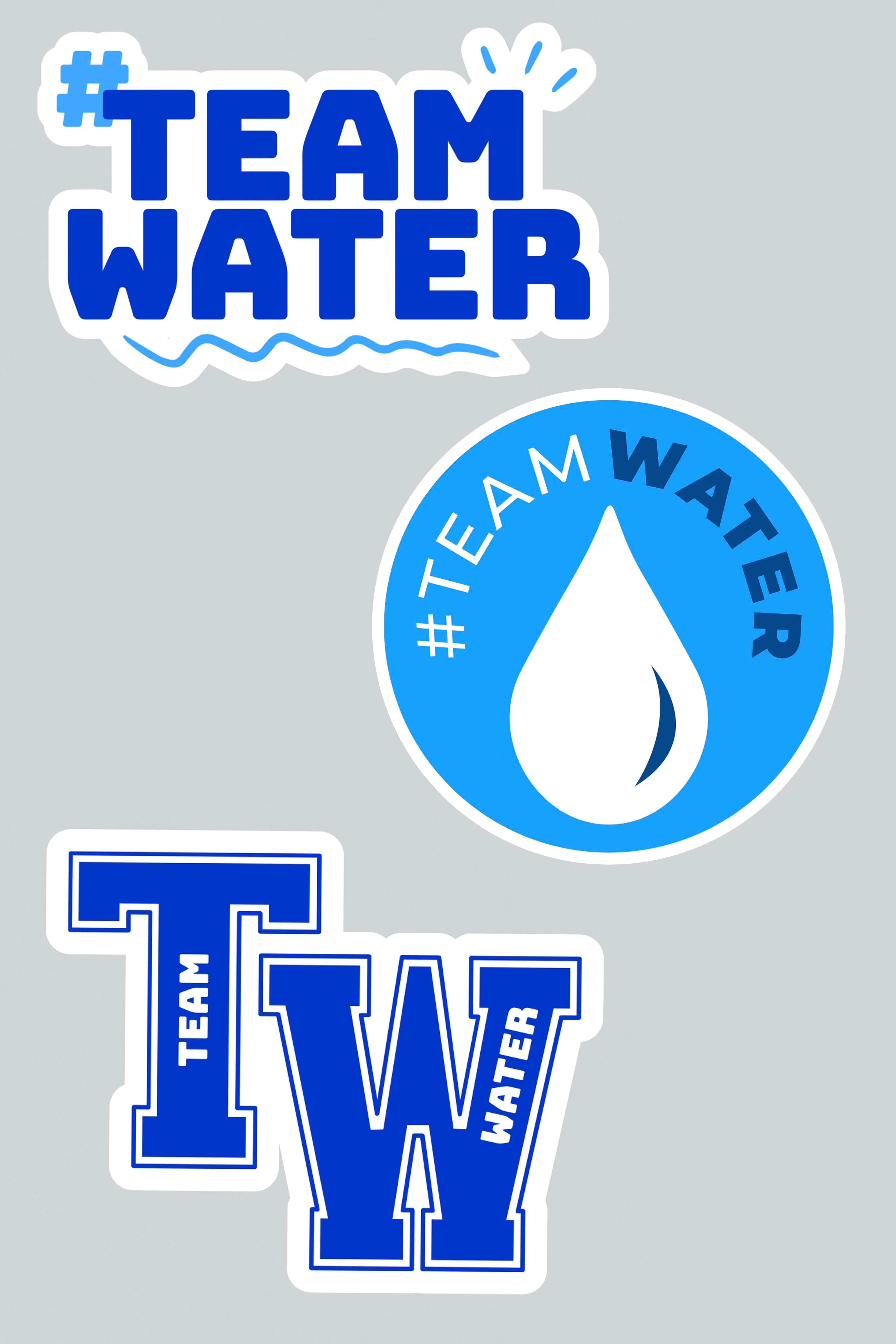 Teamwater Sticker Pack - Blue