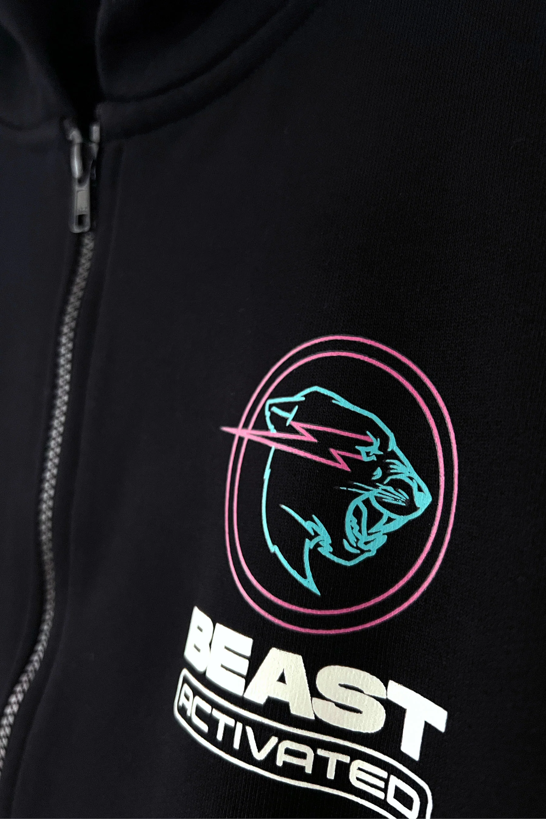 Glow In The Dark Beast Activated Zip Hoodie 3 Glow In The Dark Beast Activated Zip Hoodie
