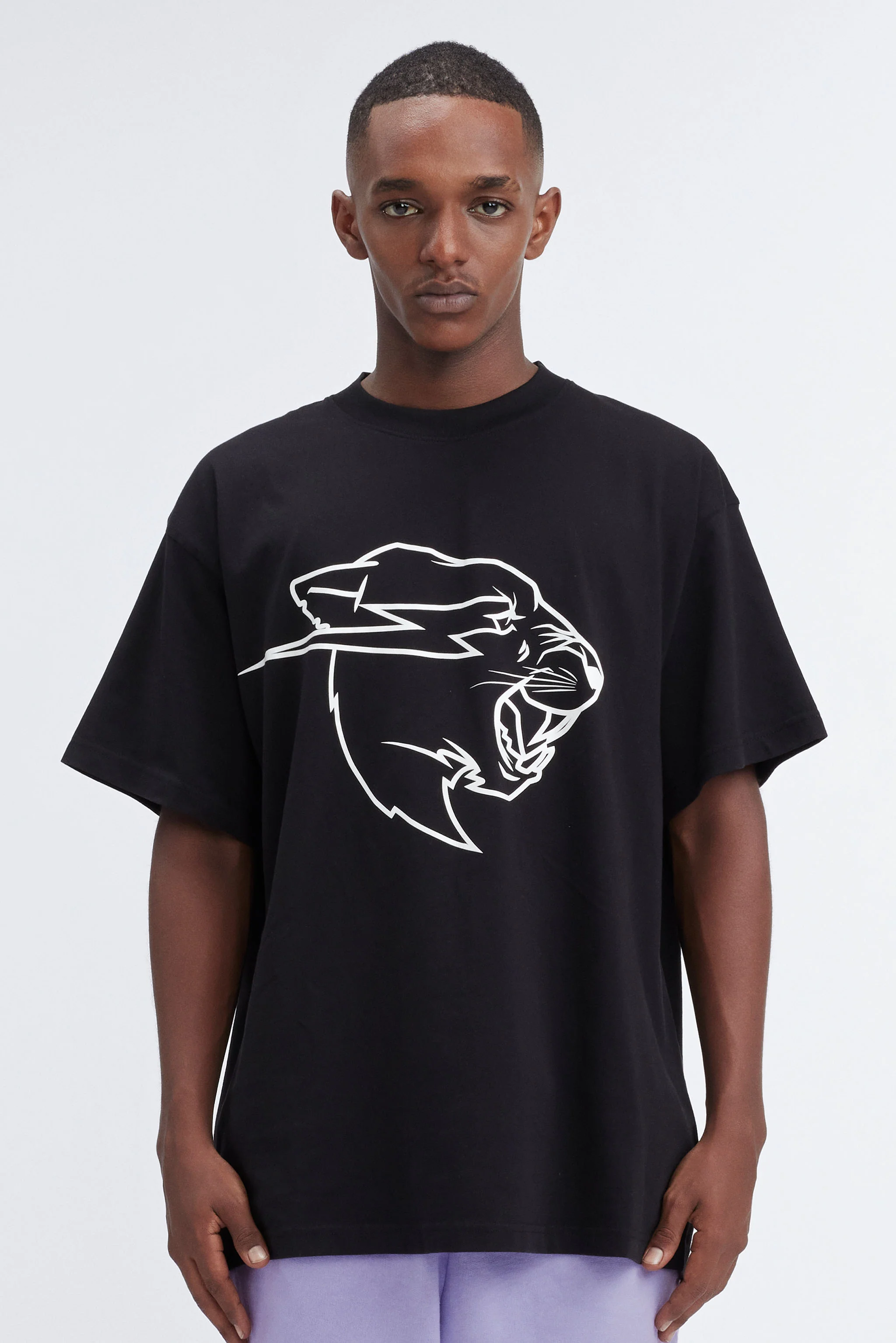 Beast Panther UV Reactive S/Sleeve Tee - Black/Pink 3 Beast Panther UV Reactive S/Sleeve Tee - Black/Pink