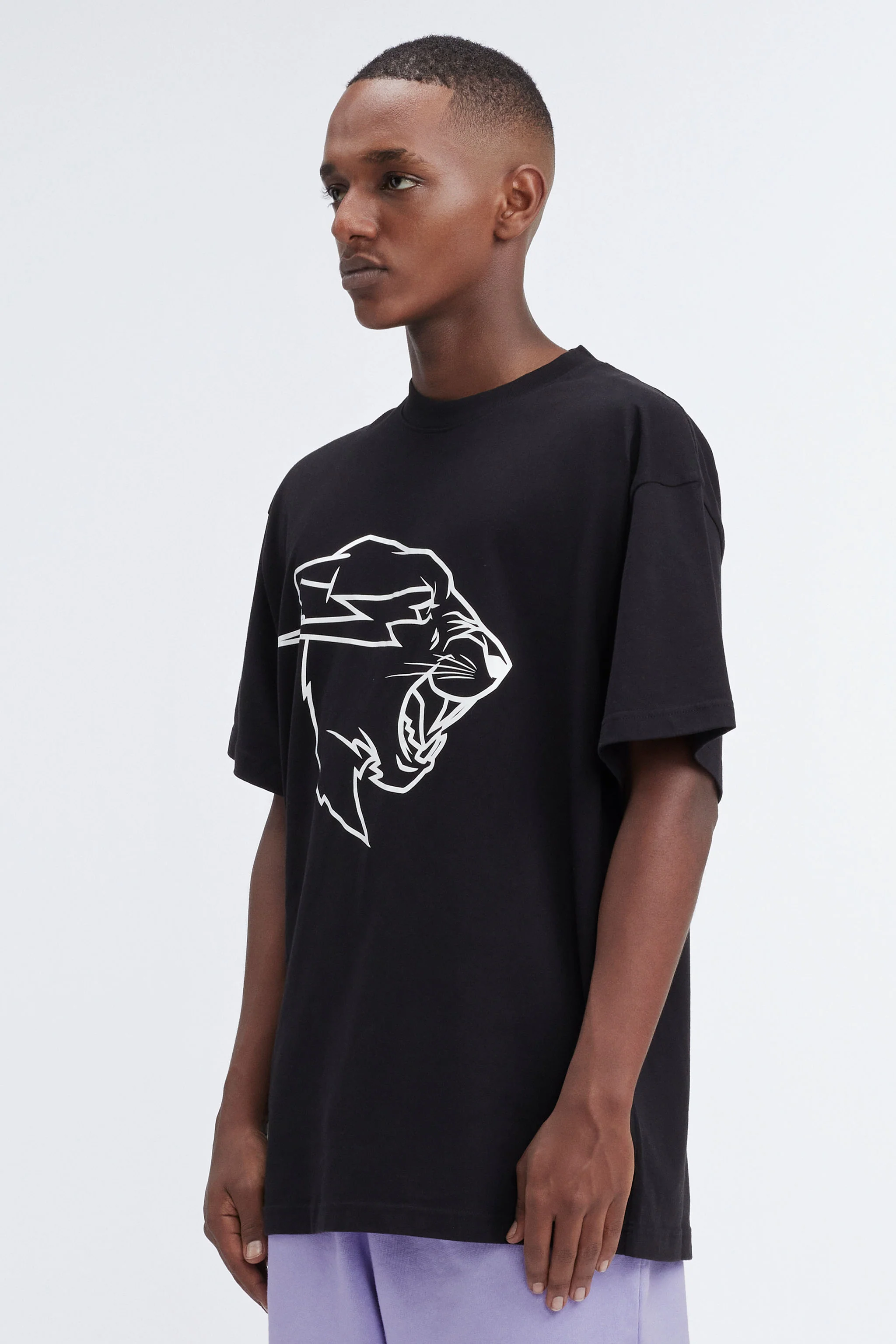 Beast Panther UV Reactive S/Sleeve Tee - Black/Pink 4 Beast Panther UV Reactive S/Sleeve Tee - Black/Pink