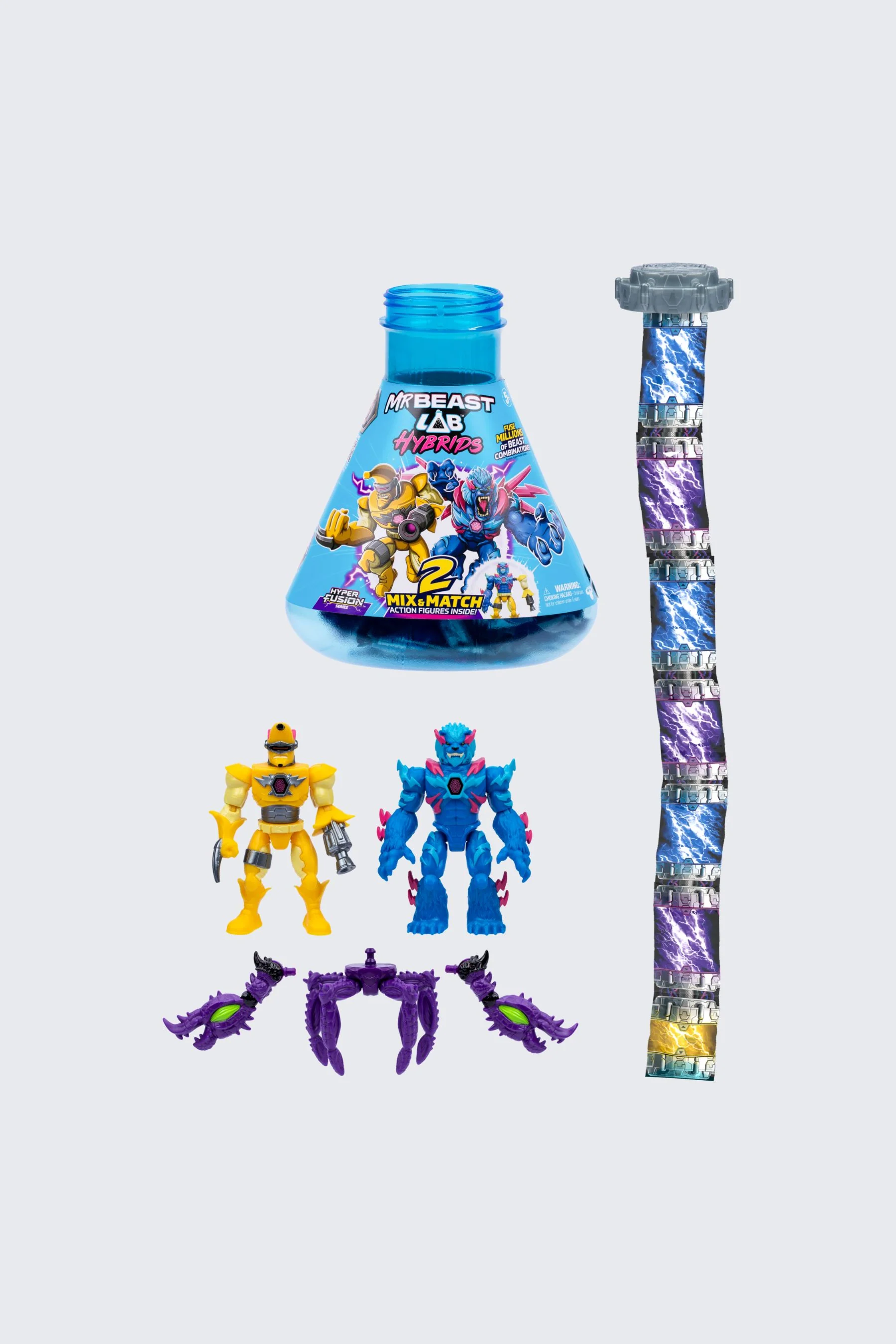 MrBeast Lab Hybrids Action Figure 2-pack – Hyper Fusion Series 11 MrBeast Lab Hybrids Action Figure 2-pack – Hyper Fusion Series