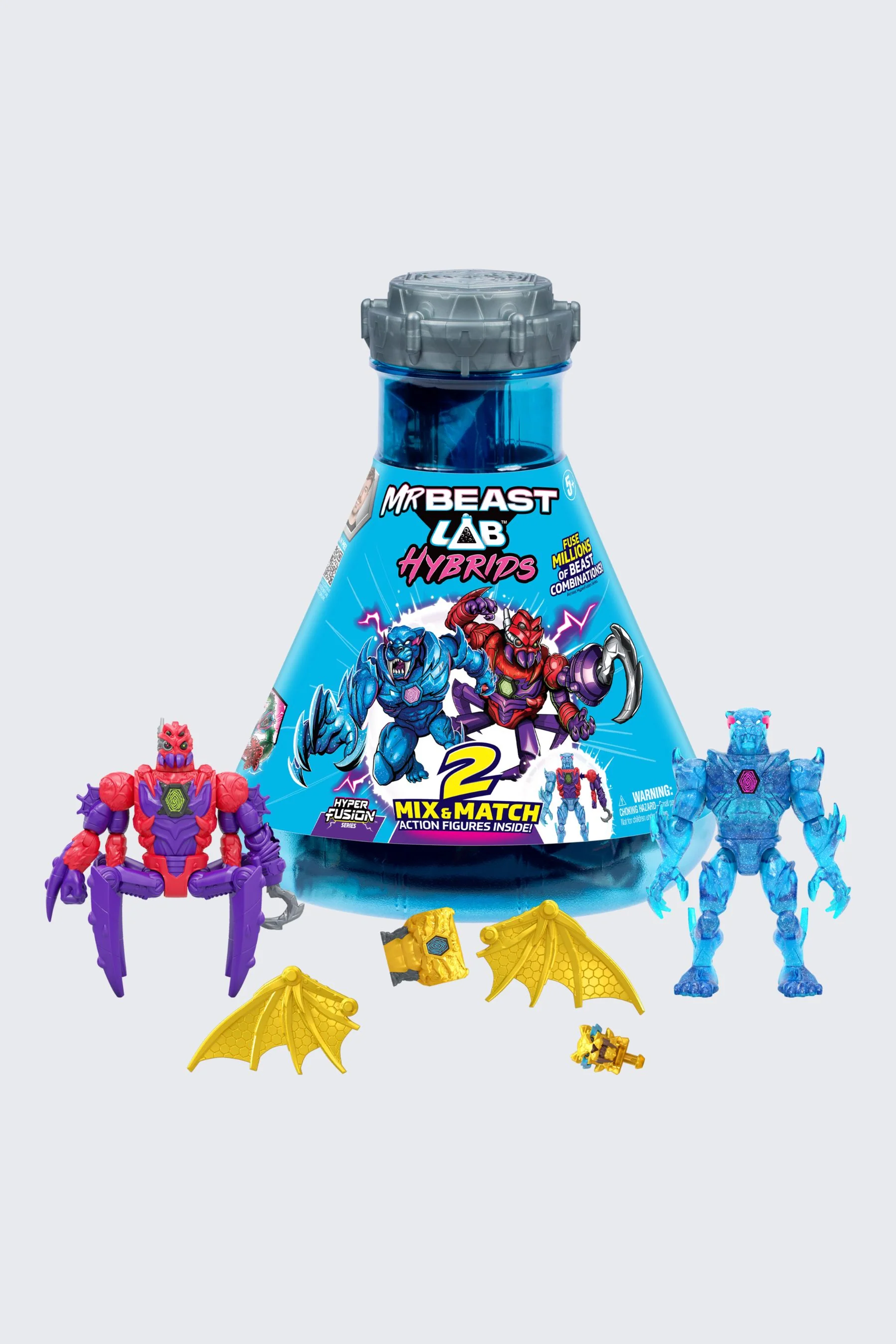 MrBeast Lab Hybrids Action Figure 2-pack – Hyper Fusion Series 17 MrBeast Lab Hybrids Action Figure 2-pack – Hyper Fusion Series