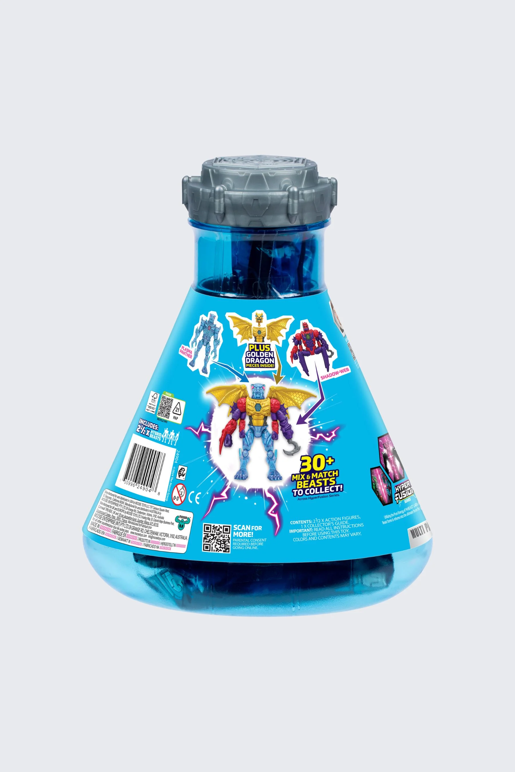 MrBeast Lab Hybrids Action Figure 2-pack – Hyper Fusion Series 20 MrBeast Lab Hybrids Action Figure 2-pack – Hyper Fusion Series