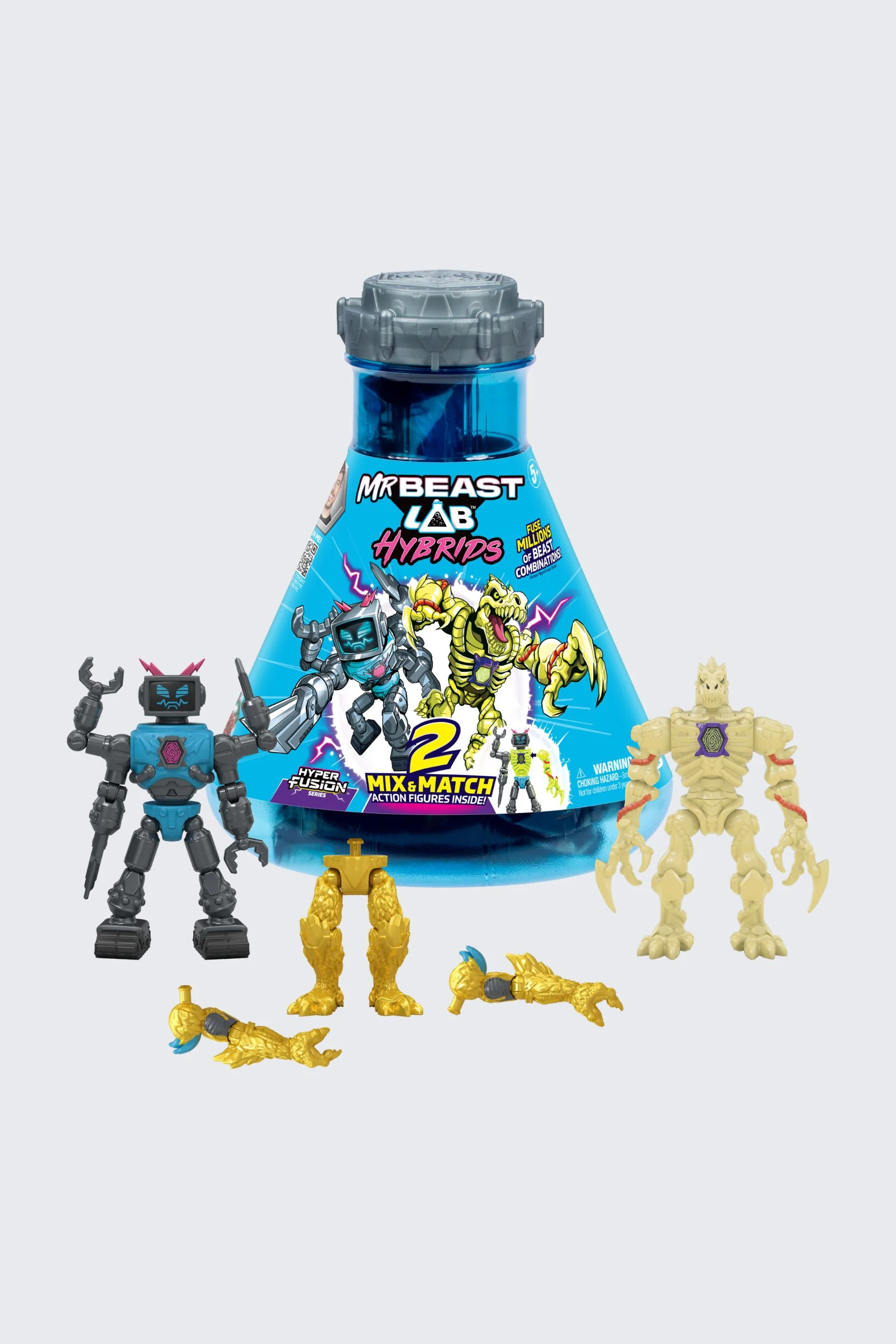 MrBeast Lab Hybrids Action Figure 2-pack – Hyper Fusion Series 25 MrBeast Lab Hybrids Action Figure 2-pack – Hyper Fusion Series