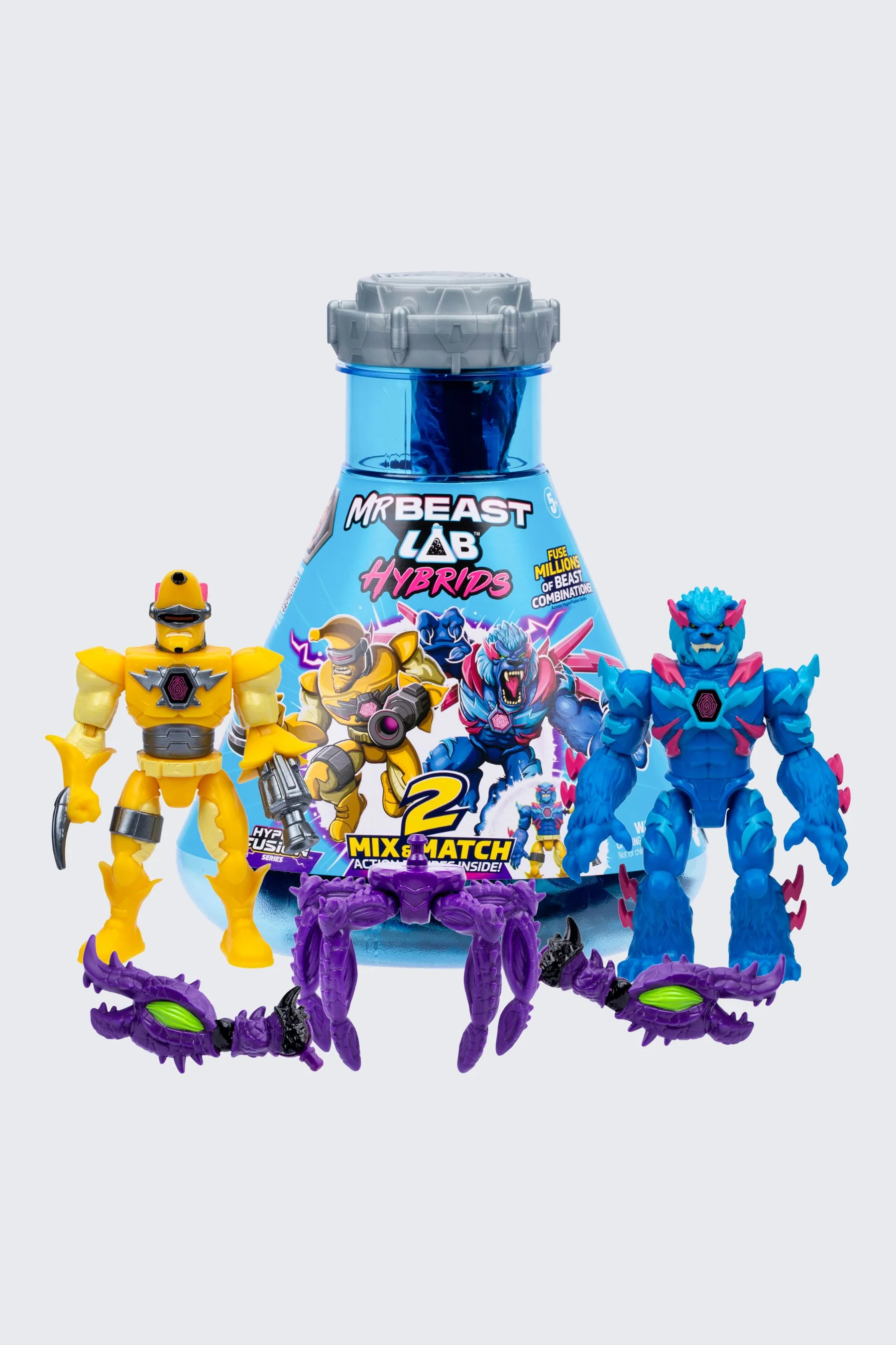 MrBeast Lab Hybrids Action Figure 2-pack – Hyper Fusion Series 9 MrBeast Lab Hybrids Action Figure 2-pack – Hyper Fusion Series